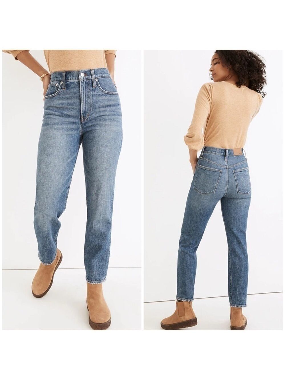 Madewell The Perfect Vintage Jean in Belbury Wash Tencel Denim Edition